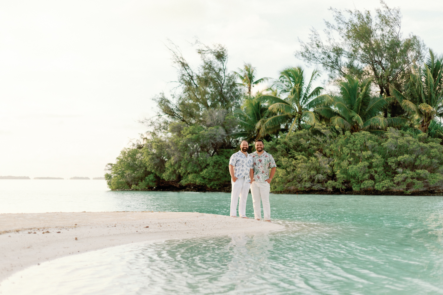 Joe and Harris at the Four-Seasons Bora-Bora